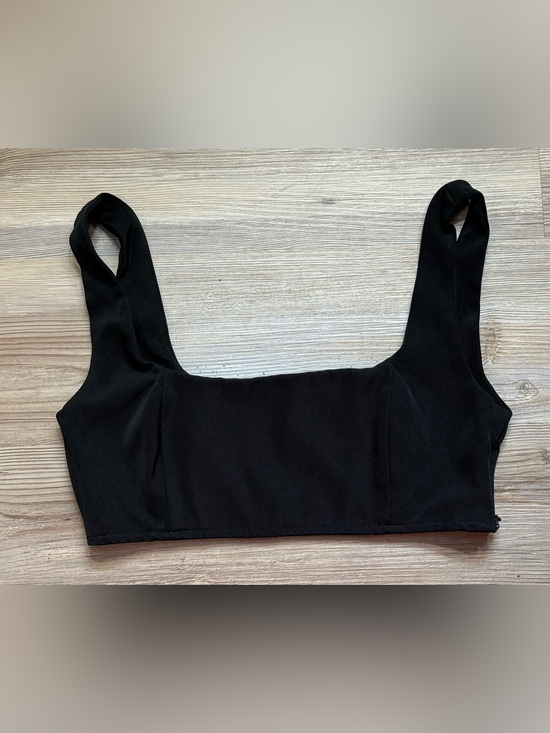 Princess Polly Tops - Princess Polly Huxley Black Crop Top with Wide Straps